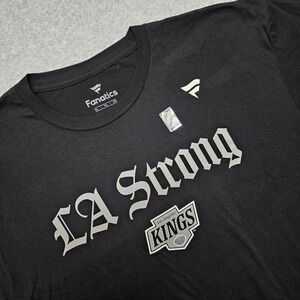 Fanatics LA Kings LA Strong T Shirt Men's XL Black Official NHL Licensed New